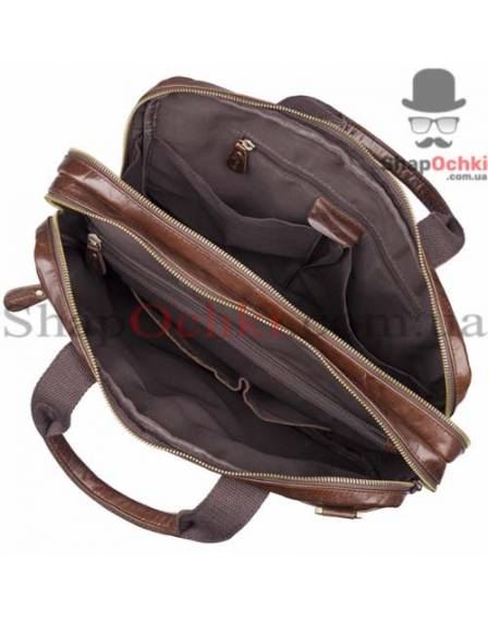 Сумка мужская Tiding Bag 7092-3C, кожа, коричневая