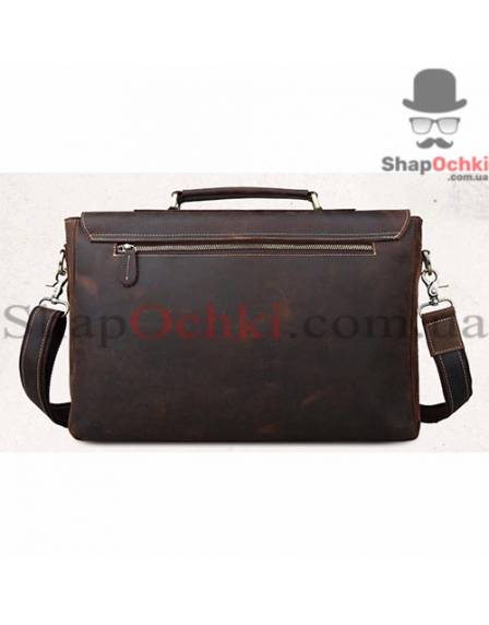 Портфель чоловічий Tiding Bag t8069-1, кожа, темно-коричневий