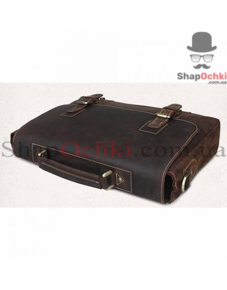 Портфель чоловічий Tiding Bag t8069-1, кожа, темно-коричневий