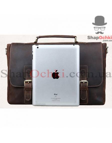 Портфель чоловічий Tiding Bag t8069-1, кожа, темно-коричневий