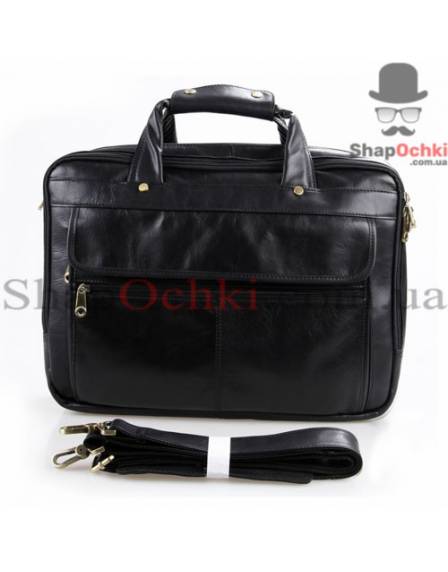 Сумка мужская Jasper&Maine 7146A, кожа, цвет черный