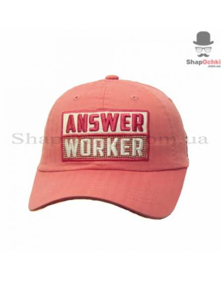 Бейсболка мужская Chunglim, Answer Worker, коралловая