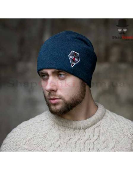 Шапка чоловіча Gunner, Gucci, синя