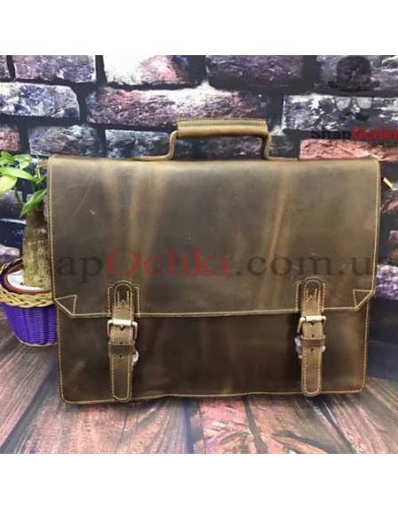 Портфель чоловічий Tiding Bag GA2095B, шкіра, коричневий