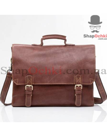 Портфель чоловічий Tiding Bag GA2095B, шкіра, коричневий