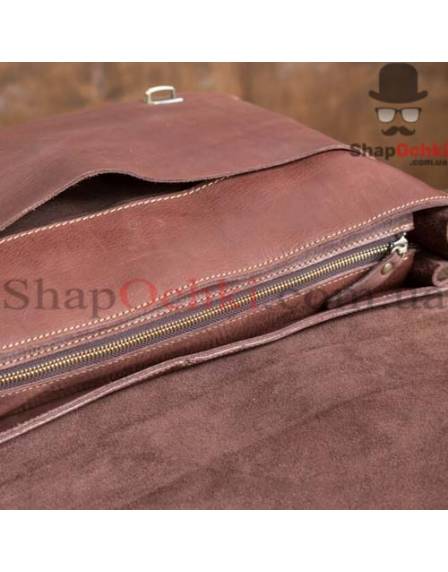 Портфель чоловічий Tiding Bag GA2095B, шкіра, коричневий