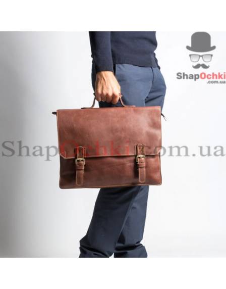 Портфель чоловічий Tiding Bag GA2095B, шкіра, коричневий