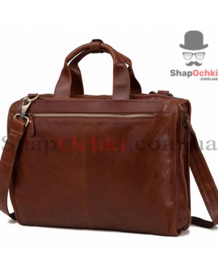 Сумка чоловіча Tiding Bag 7243C, шкіра, сіро-коричнева