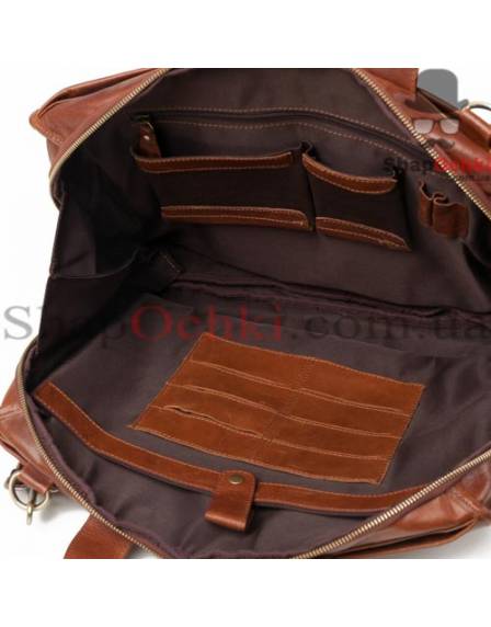 Сумка чоловіча Tiding Bag 7243C, шкіра, сіро-коричнева