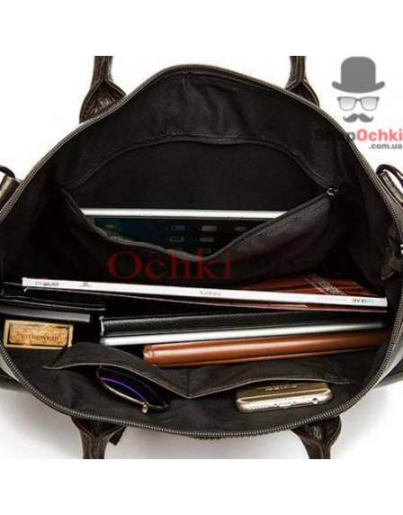 Сумка чоловіча Tiding Bag 7241A, шкіра, колір чорний