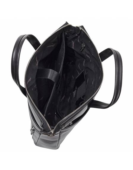 Портфель шкіра Desisan 1335-01 чорний дрібний флотар