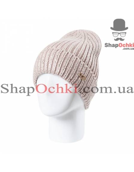 Шапка женская UGG, Сияние, цвет пудра+золото
