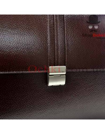 Портфель чоловічий Desisan, 317-019, шкіра, коричневий