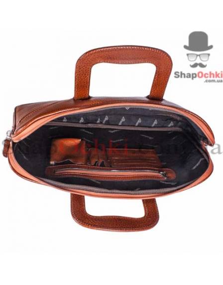 Портфель мужской Desisan, 321-015, кожа, рыжий