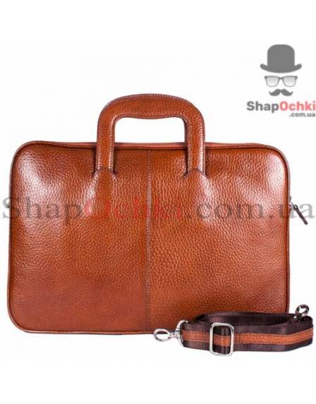 Портфель мужской Desisan, 321-015, кожа, рыжий