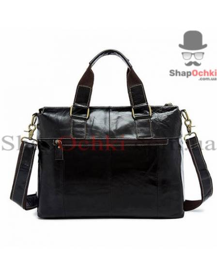 Сумка чоловіча Tiding Bag 7264A-1, шкіра, шоколад