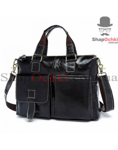 Сумка чоловіча Tiding Bag 7264A-1, шкіра, шоколад