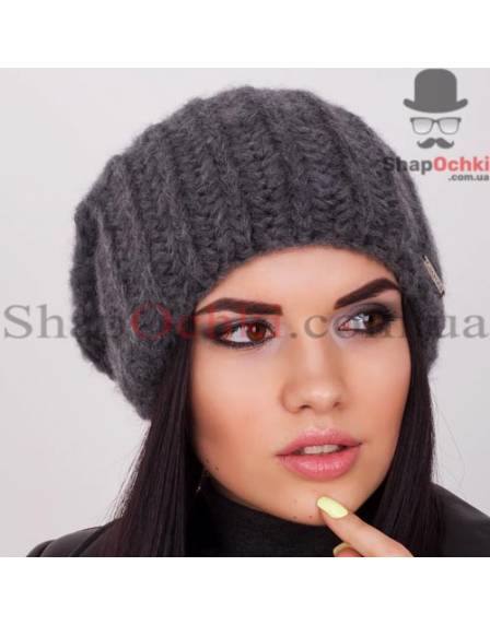 Шапка жіноча Caskona, Megan Ist, колір темно-сіра