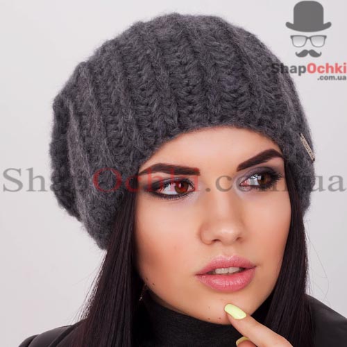 Шапка женская Caskona,  Megan Ist,  цвет темно-серая