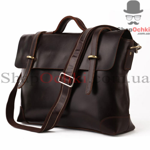 Портфель чоловічий Tiding Bag 7082С,  шкіра,  темно-коричневий