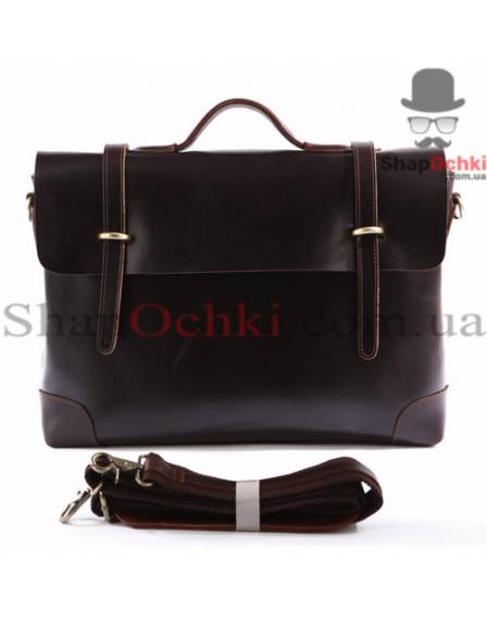 Портфель мужской Tiding Bag 7082С, кожа, темно-коричневый