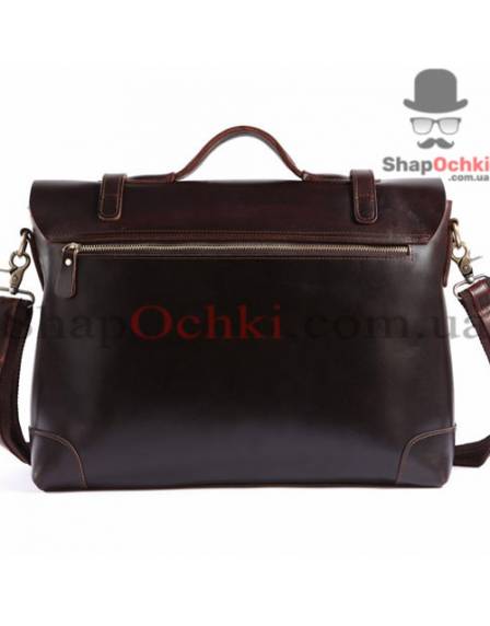 Портфель мужской Tiding Bag 7082С, кожа, темно-коричневый