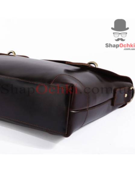 Портфель мужской Tiding Bag 7082С, кожа, темно-коричневый