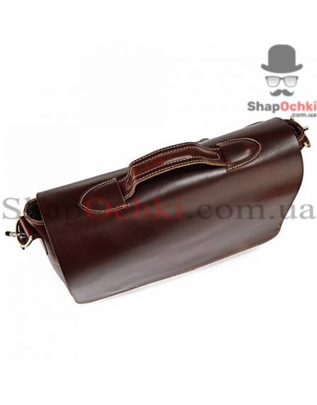 Сумка месенджер чоловіча Tiding Bag 7108R, шкіра, темно-кофейна