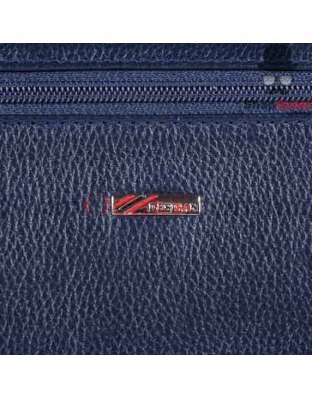 Портфель мужской Desisan, 321-315, кожа, синий