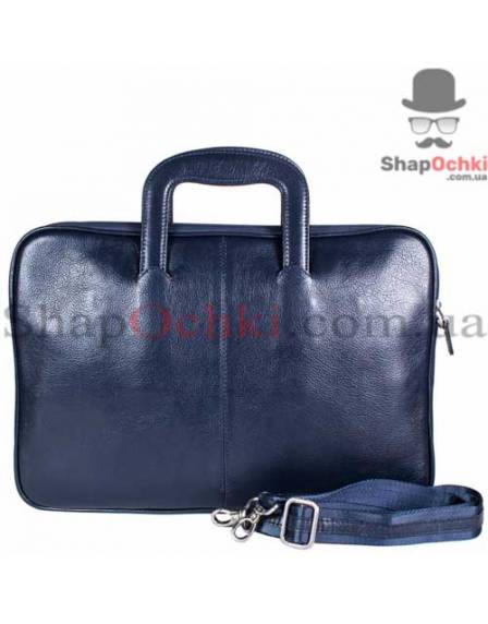 Портфель мужской Desisan, 321-315, кожа, синий