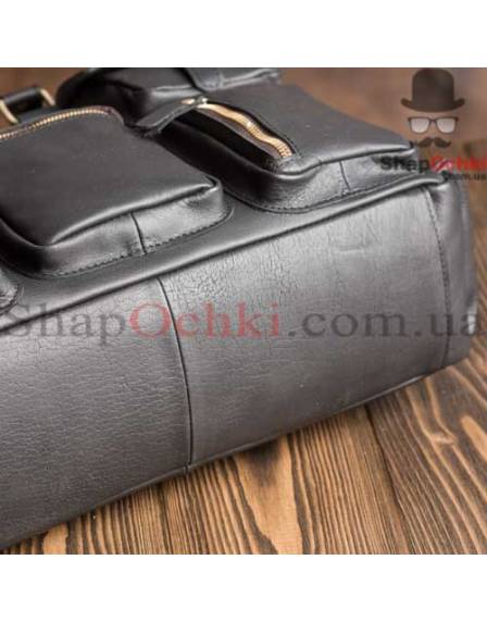 Сумка чоловіча Bexhill G8113A, шкіра, чорна