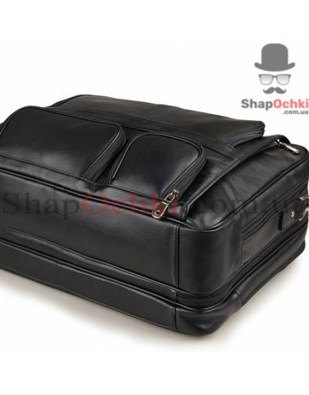 Сумка чоловіча Jasper&Maine 7289A, шкіра, чорна