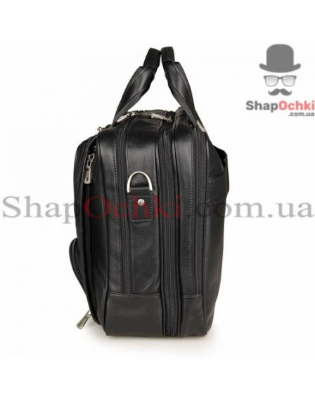 Сумка чоловіча Jasper&Maine 7289A, шкіра, чорна