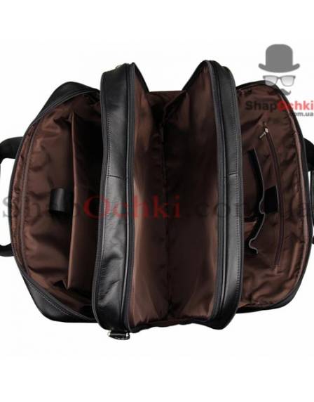 Сумка чоловіча Jasper&Maine 7289A, шкіра, чорна