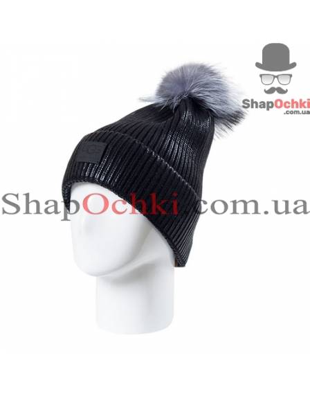 Шапка жіноча UGG, Ріана, колір чорний+чорний