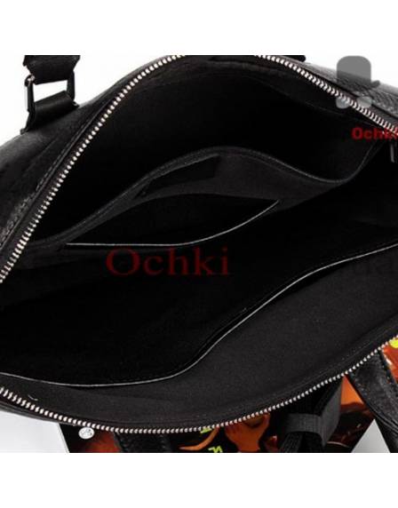 Сумка чоловіча Tiding Bag NM 17-9020-6A, кожа, колір чорний