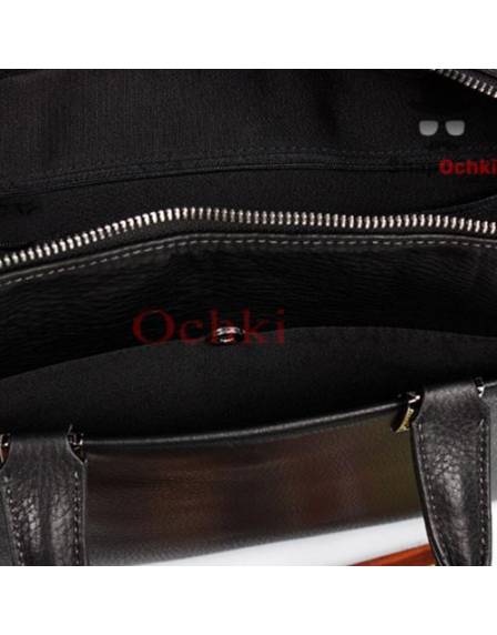 Сумка чоловіча Tiding Bag NM 17-9020-6A, кожа, колір чорний