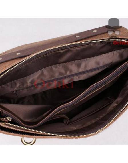 Портфель чоловічий Tiding Bag X1009-1, шкіра, темно-коричневий