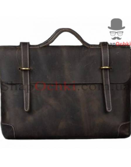 Портфель чоловічий Tiding Bag X1009-1, шкіра, темно-коричневий