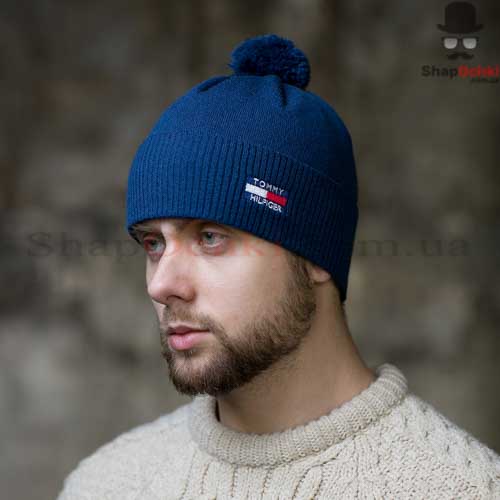 Шапка мужская Gunner,  Tommy Hilfiger,  синяя