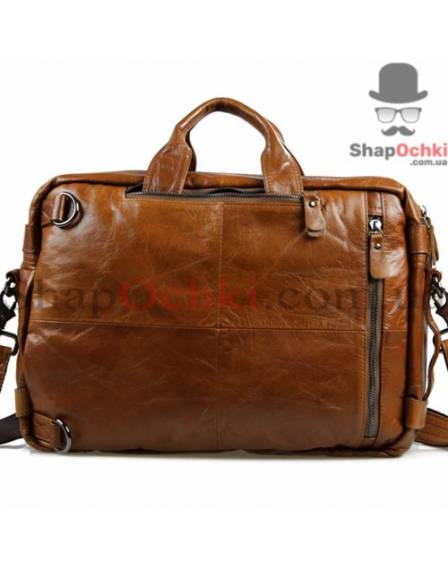 Сумка рюкзак чоловіча Jasper&Maine 7014B, шкіра, коричнева