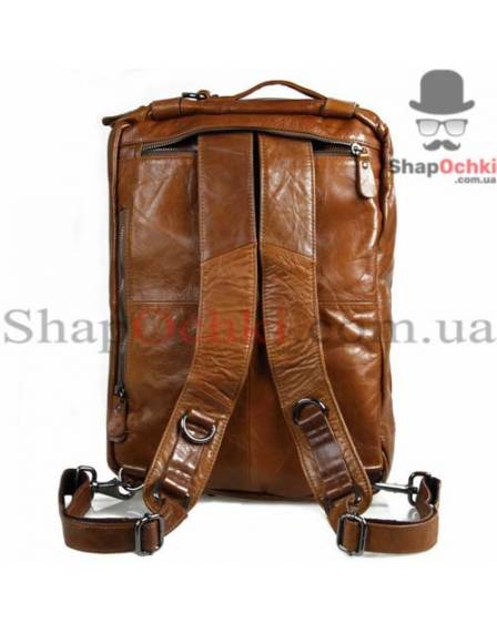 Сумка рюкзак чоловіча Jasper&Maine 7014B, шкіра, коричнева