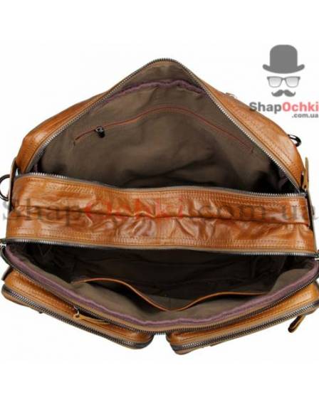 Сумка рюкзак чоловіча Jasper&Maine 7014B, шкіра, коричнева