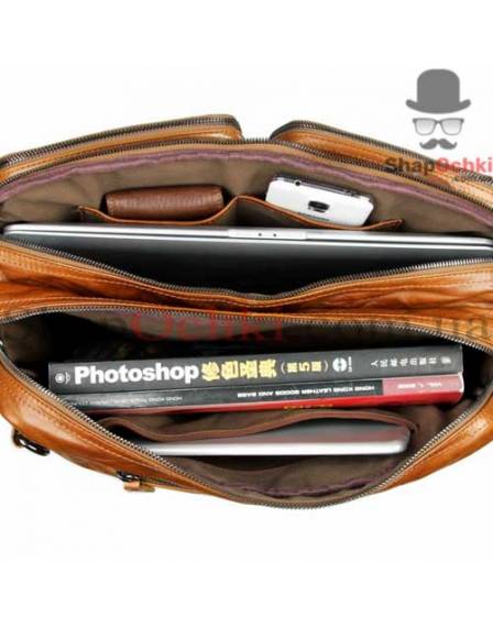Сумка рюкзак чоловіча Jasper&Maine 7014B, шкіра, коричнева