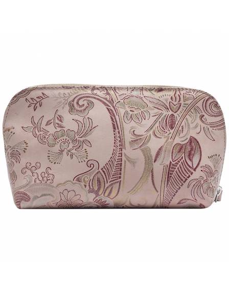 Косметичка Desisan, 1-709, кожа, бежевые цветы