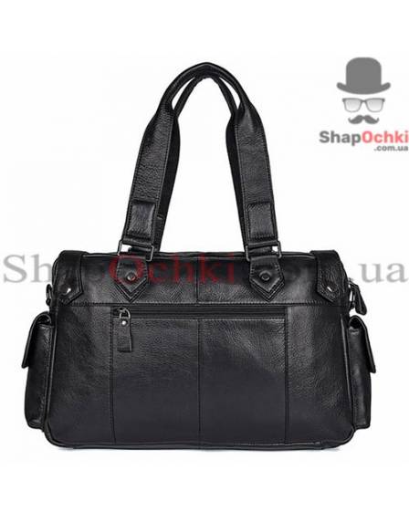 Сумка чоловіча Tiding Bag 8400A, шкіра, колір чорний