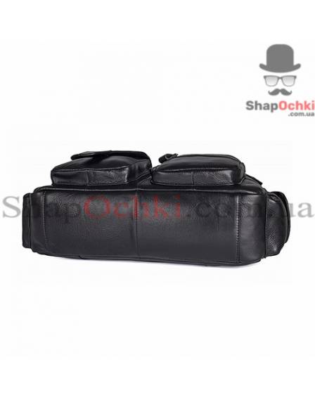 Сумка чоловіча Tiding Bag 8400A, шкіра, колір чорний