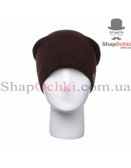 Шапка жіноча Leks, Круїз, шоколад+червоний