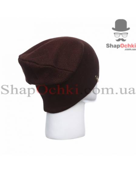 Шапка жіноча Leks, Круїз, шоколад+червоний