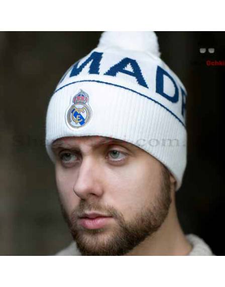 Шапка мужская Gunner, Real Madrid , белая